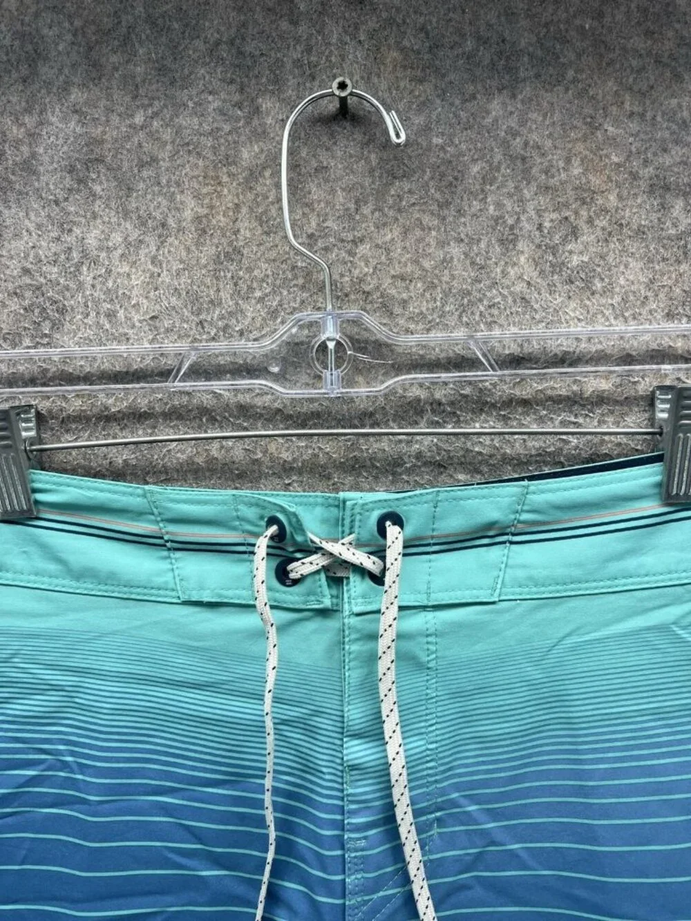 Billabong Swim Trunks Mens 29 Blue Stripe Recycler North Point Pro Board Shorts